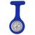 Relógio Para Enfermagem Medicina Silicone Broche Lapela Azul