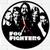 Relógio Parede Vinil LP ou MDF Foo Fighters Rock banda MDF Preto
