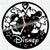 Relógio Parede Vinil LP ou MDF Mickey Disney 6 MDF Preto