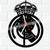Relógio Parede Vinil LP ou MDF Real Madrid Futebol MDF Preto