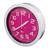 Relógio Redondo Despertador Mesa/Parede Horário Sala Cozinha  Pontual ZB3010 Rosa