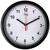 Relógio Redondo Preto Fundo Liso 24Cm Preto