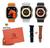 Relogio Smart Watch Amax Ultra + Hernes Lançamento 2023 Nfc 49mm 2 Pulseiras luxo Couro+Silicone Preto