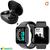 Relógio Smart Watch Digital D20 Masculino / Feminino + Fone S/fio Preto