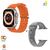Relogio Smart Watch8 HW68 Ultra Mini 41mm Serie 8 Android iOS - Wearfit pro laranja