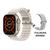 Relogio Smartwatch HW68 Ultra Mini 41mm Series 8 Lançamento 2023 Bege