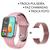 Relógio Smartwatch Inteligente Hw12 40mm Android iOS Bluetooth + Pulseira Metal Extra Rosa