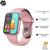 Relógio Smartwatch Inteligente Hw12 Android iOS Bluetooth Feminino E Masculino  Rosa
