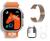 Relógio Smartwatch Lançamento W68 Mini Para Pulsos Finos Moderno Android iOS Bluetooth Nfc Induçao Laranja