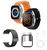 Relógio Smartwatch Lançamento W68 Mini Para Pulsos Finos Moderno Android iOS Bluetooth Nfc Induçao Preto