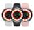 Relógio Smartwatch Masculino E Feminino W28 Pro Redondo Nfc Rosa