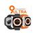 Relogio Smartwatch U9 Ultra 49mm cor Titanio Serie 9 Lançamento LARANJA