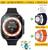 Relógio Smartwatch Ultra 8 GS8 Série 8 Esportivo Nfc 1.91 Rede Social KIT 3 Puls.+ Pelíc PULS.AZUL+LARANJA