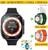 Relógio Smartwatch Ultra 8 GS8 Série 8 Esportivo Nfc 1.91 Rede Social KIT 3 Puls.+ Pelíc PULS.VERDE+LARANJA