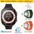 Relógio Smartwatch Ultra 8 W68 MICROWEAR Série 8 - KIT 3 Puls.+Pelíc PULS.VERDE+LARANJA