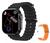 Relogio Smartwatch Vwar Model 2 Watch Ultra 1gb Musica Bussola Gps Faz Chamadas Pulseira laranja