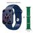 Relogio Smartwatch W28 Pro Series 8 Lançamento 2023 Tela Infinita Chamadas Bluetooth + Pulseira extra Ocean Azul
