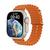 Relógio  Smartwatch W68+ Ultra Series 8 Nfc Tela 2,02 Compativel Android e iOS prata