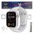 Relógio Smartwatch Watch X Séries 10 Microwear NFC, GPS, 2Gb Músicas, Jogos, Esportes  Prata
