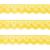 Renda de Nylon Najar 1,0cm 900/2 Rolo com 50 Metros Amarelo Ouro 15