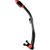 Respirador Snorkel de Mergulho Cressi Supernova Dry Preto, Vermelho