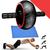 Roda Abdominal Com Tapete Joelho 120kg Punho Emborrachado Preto