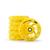 Rodas Led Patins Patinete HD Inline 110mm 85a (kit com 6 unidades) Amarelo
