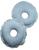 Rosquinha de amamentação - proteção para os seios - tecido absorvente (o par) Azul