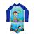 Roupa de Banho Infantil Sunga e Camiseta Térmica Proteção Fator UV50+ Mergulhador