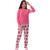 Roupa De Dormir Juvenil Pijama De Frio Feminino Quentinho Rosa, Pink