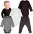 Roupa Frio Bebê Conjunto Kit Body Manga Longa e Calça Neutro Minimalista Minino Menina 4 peças, Comfy