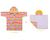 Roupão de banho bebe bichinhos+toalha c/capuz estampado - baby joy Sol colorido