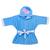 Roupão de banho bebê c/ capuz bordado peppa pig (0 a 3 anos) algodão incomfral George, Azul ref, 68035177