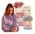 Roupão Feminino de Banho Atoalhado de Microfibra Robe Inverno Luxus Com Plumas Nude Rosa Colorido Mauve