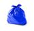Saco de lixo 100 litros colorido coleta seletiva 100 unidades Azul