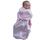 Saco porta bebê swaddle de malha com zíper 64cmx54cm - baby joy ROSA