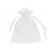 Saco Saquinho Organza Tule Liso 16cm x 22cm Pct Com 10un Branco