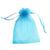 Saco Saquinho Organza Tule Liso 17cm x 30cm Pct Com 30un Azul