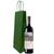 Sacola Papel Kraft Garrafa Vinho Cachaça - 10 Unidades - 36 A x 12 L x 8,5 lateral Verde