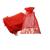 Sacos em organza 9x12cm 100 und saquinho vermelho