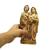 Sagrada Família Em Pé Em Gesso Acabamento Fino 20cm  Dourada
