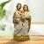 Sagrada Família Imagem Gesso Para Presente 20cm  Branca