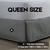 Saia Box Queen Size Matelada Ultra Wave Quadriculada Protetora Cinza