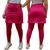 Saia Calça com Bolso Alta Compressão UV50+ Poliamida Roupa Fitness Evangélica Academia Allas Pink