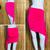 Saia com Shorts Embutido com Bico e Amarração  Lateral para Dança do Ventre - Envio Imediato- RMA 81 Rosa pink