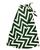 Saia Envelope Estampada Feminino Forrada Zig Zag Saia Zig zag verde