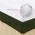 Saia Para Cama Box Solteiro King Jacquard Admirare Verde Escuro