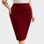 Saias Evangelicas Moda Feminina Plus Size Secretaria Midi Marsala