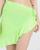 Saída de praia saia  barra babado amarração na lateral tule feminina moda verão casual Laranja neon