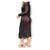 Saída moda praia feminina longa tricot kimono manga longa elegante Preto